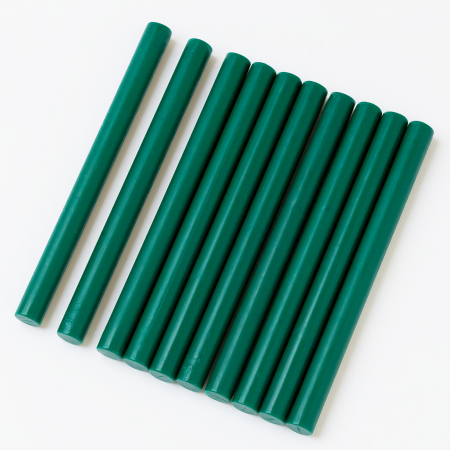 Set 5 batoane de ceara pentru sigilii - Verde inchis [1]