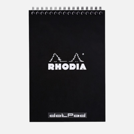 AGENDE SI PLANNERE - Blocnotes Rhodia Classic pentru birou, 80 file, A5, negru - liniatura punctata