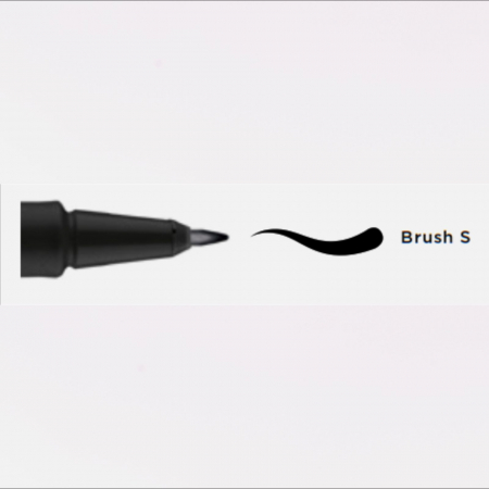 Brush pen, varf pensula, blackliner brush S negru - Molotow [2]