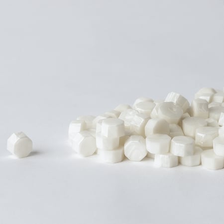 Ceara granule pentru sigiliu – Alb perlat [1]