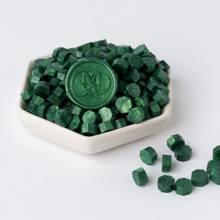 Ceara pentru sigilii - Ceara granule pentru sigiliu – Verde smarald