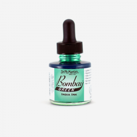Dr. Ph. Martin's - Cerneala verde caligrafie - Bombay India Ink Green (4BY)