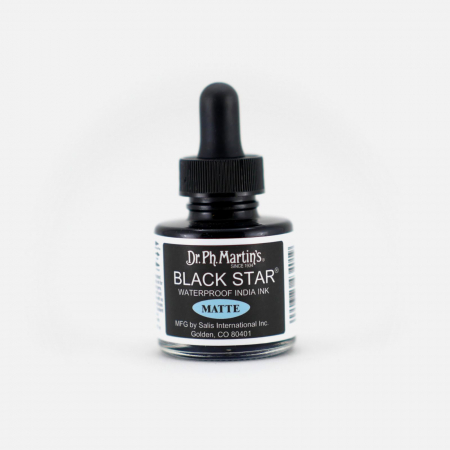 Dr. Ph. Martin's - Cerneala neagra mata - Black Star Matte India