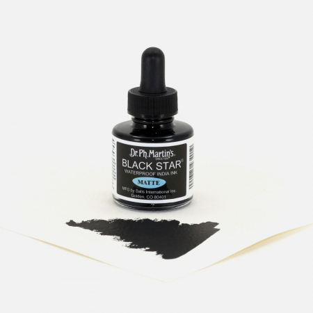 Cerneala neagra mata - Black Star Matte India [1]