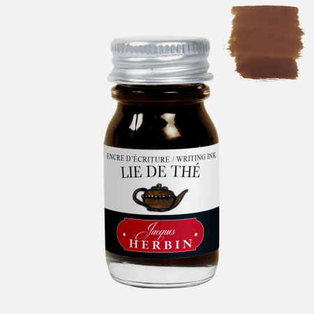 Cerneala calimara - Cerneala maro pentru stilou Jacques Herbin Lie de the (Tea lees) 10 ml - La Perle des Encres