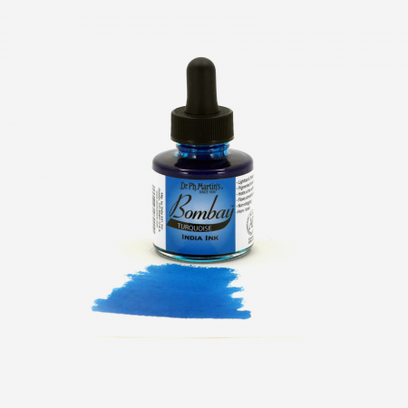 Cerneala turcoaz caligrafie - Bombay India Ink Turquoise (20BY) [1]