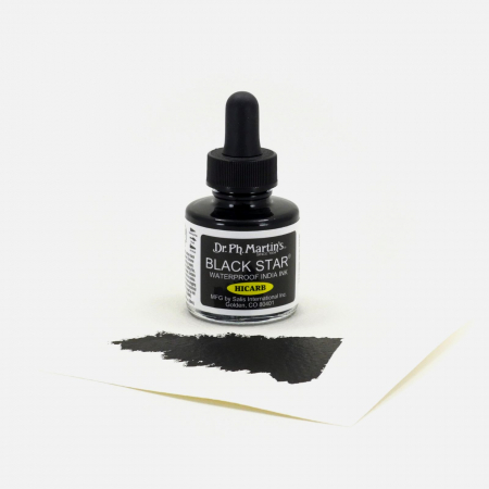 Cerneala neagra lucioasa - Black Star Hi-Carb India [1]