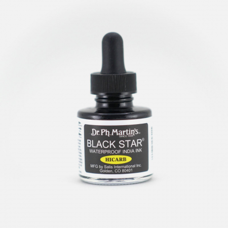 Dr. Ph. Martin's - Cerneala neagra lucioasa - Black Star Hi-Carb India