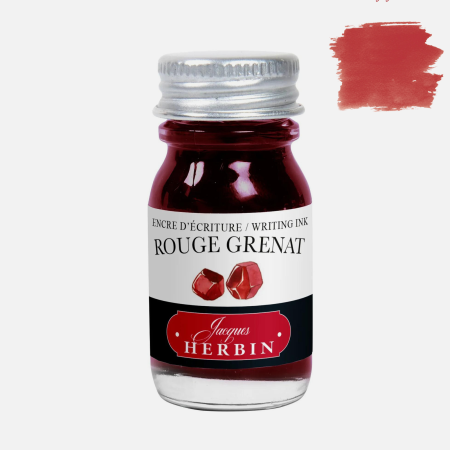 Cerneala calimara - Cerneala rosie pentru stilou Jacques Herbin Rouge Grenat (Garnet Red) 10 ml - La Perle des Encres