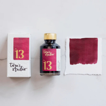 Cerneala calimara - Cerneala stilou rosu inchis, Mulberry, 50ml -  Tom’s Studio