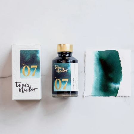 Cerneala calimara - Cerneala stilou verde-albastru profund, Mallard, 50ml -  Tom’s Studio