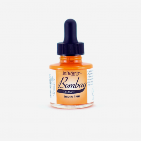 Dr. Ph. Martin's - Cerneala portocalie caligrafie - Bombay India Ink Orange (14BY)