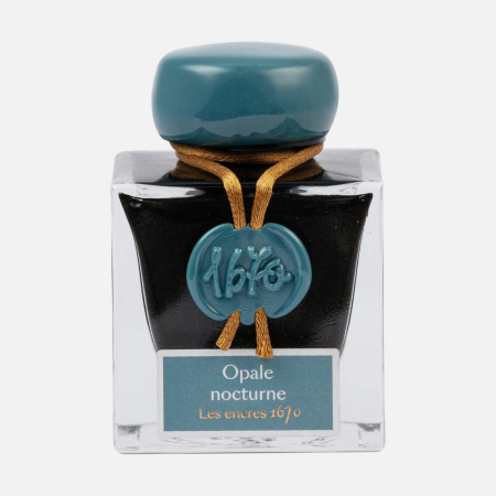 Cerneala calimara - Cerneala stilou Jacques Herbin 1670 - Opale nocturne, 50 ml, Editie aniversara