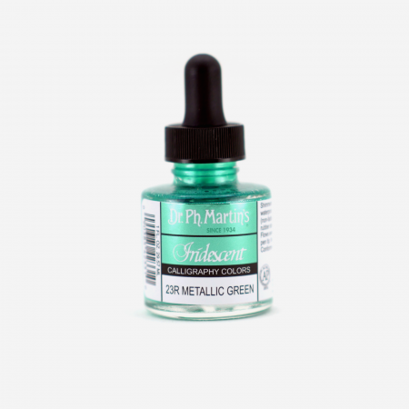 Dr. Ph. Martin's - Cerneala verde caligrafie - Iridiscent Metallic Green  (23R)