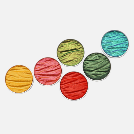 Coliro Finetec - EDITIE LIMITATA! Set 6 acuarele caligrafie si pictura - Summer Vibes