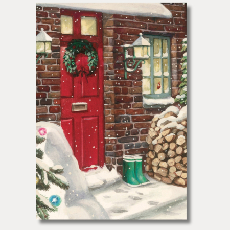 ETICHETE CADOU - Eticheta de cadou cu plic Bomo Art, model Advent, hartie 350 g/mp, 52 x 75 mm