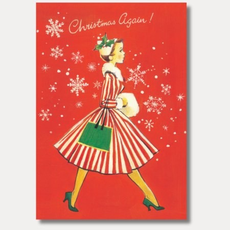 ETICHETE CADOU - Eticheta de cadou cu plic Bomo Art, model Christmas Again, hartie 350 g/mp, 52 x 75 mm