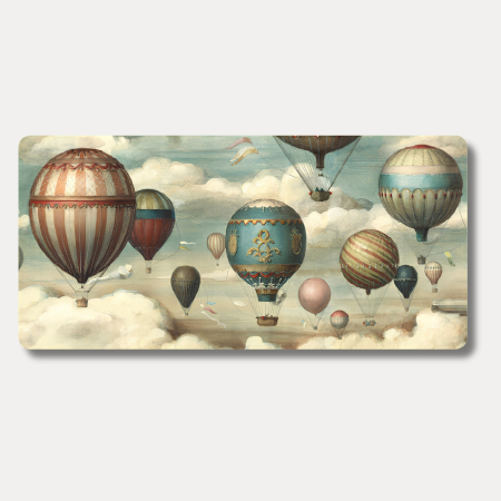 FELICITARI - Felicitare cu plic ivoire DL, Bomo Art, model Baloons, hartie 350 g/mp, 100 x 210 mm