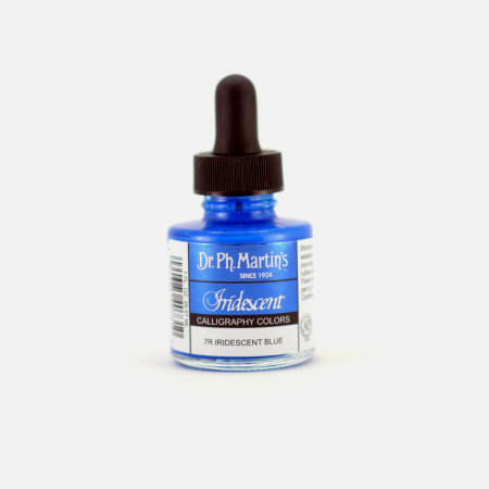 Dr. Ph. Martin's - Cerneala caligrafie albastra Iridiscent Blue (7R)