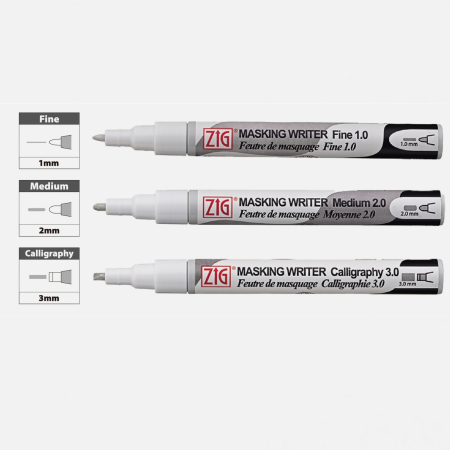 UNELTE CRAFT - Marker cu lichid de mascare pentru acuarela si caligrafie Kuretake ZIG Masking Writer