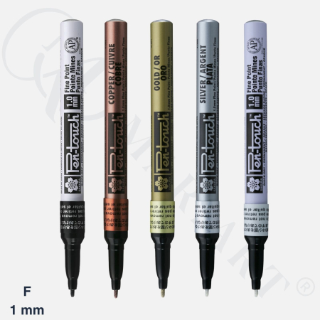 Markere - Marker permanent cu vopsea Sakura Pen-Touch Fine 1 mm - diverse culori pentru suprafete multiple