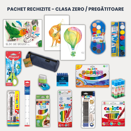 Caiete scolare - Pachet rechizite  - Clasa zero, pregatitoare