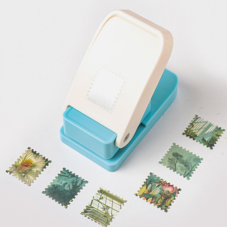 Unelte craft - Perforator hartie pentru timbre postale, scrapbooking, DIY, 38.1 x 31.7 mm