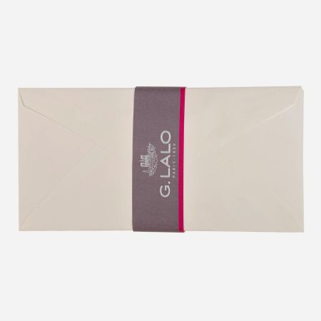 Plic DL Clairefontaine, hartie tip canvas Toile Imperiale, alb, 100g, 110 x 220 mm [2]