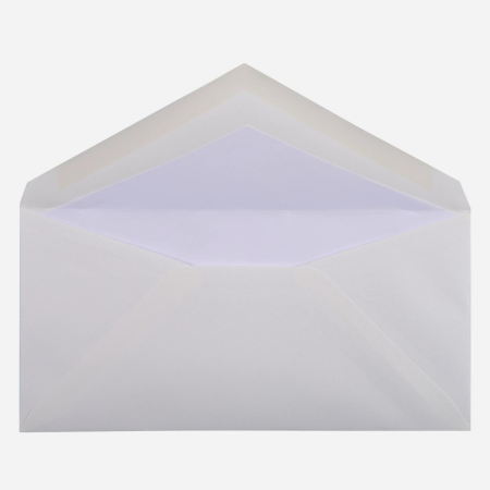 Plic DL Clairefontaine, hartie tip canvas Toile Imperiale, alb, 100g, 110 x 220 mm [1]