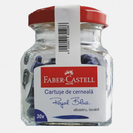 Patroane - rezerve - Rezerve cerneala albastra pentru stilou, set 30 buc. - Faber Castell