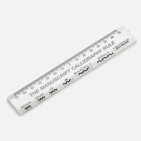 ASCUTITOARE, RADIERE SI ACCESORII - Rigla pentru trasare liniatura caligrafie latina si copperplate - Manuscript Calligrapher's Rule