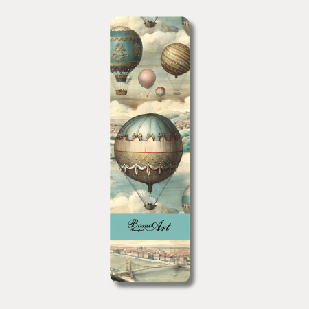 SEMNE DE CARTE - Semn de carte Bomo Art, model Balloons, hartie 350 g/mp, 6 x 20 cm