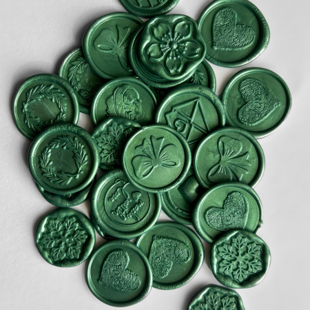 Set 5 batoane de ceara pentru sigilii - Verde smarald [2]