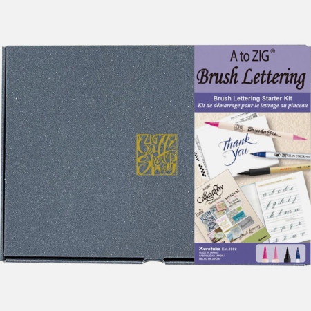 SETURI SI MANUALE CALIGRAFIE - Set brush lettering pentru incepatori Kuretake A to ZIG