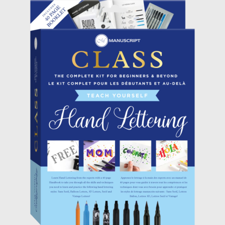 TOP OFERTE - Set complet pentru invatare lettering, dedicat incepatorilor - Manuscript Class