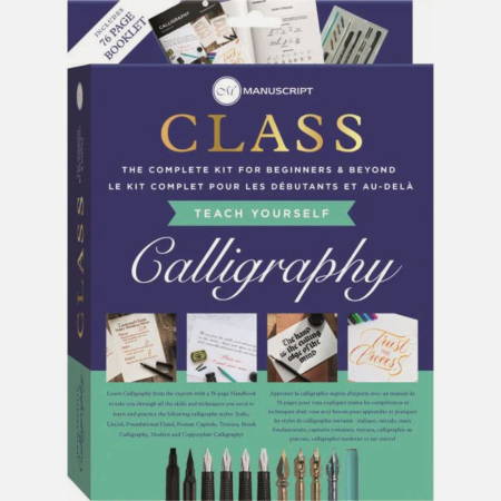 TOP OFERTE - Set complet pentru invatat 8 stiluri de caligrafie, dedicat incepatorilor - Manuscript Class