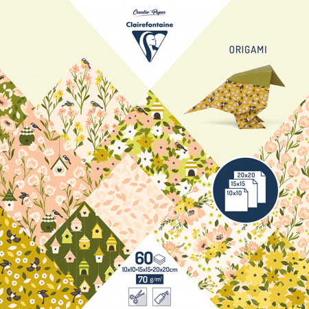 Hartie origami - Hartie origami – Primavara, 70g, 60 foi
