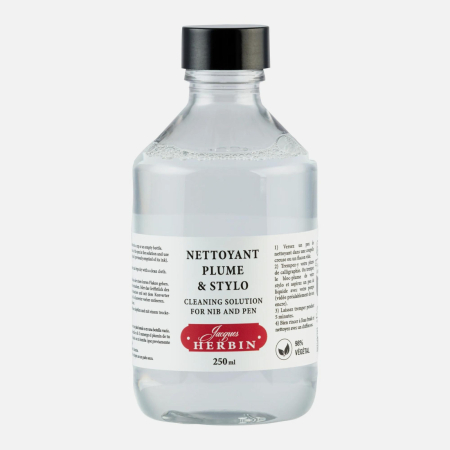 Stilouri - Solutie pentru curatat stilouri, penite de caligrafie, pensule, 250 ml Jacques Herbin