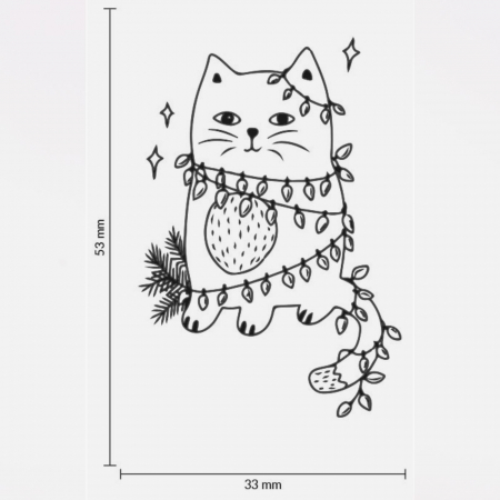 Stampila Pisica nazdravana, 53x33mm, May&Berry pentru hobby, art&craft, activitati copii [2]
