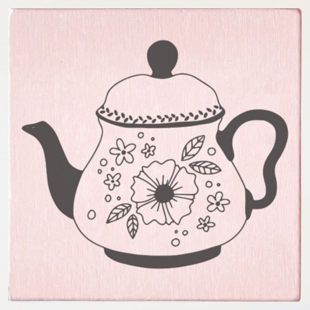 Stampile personalizate - Stampila Ceainic, 43x43mm, May&Berry pentru hobby, art&craft, activitati copii