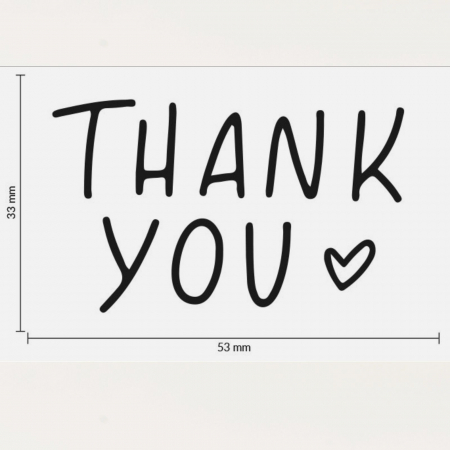 Stampila Thank you, 53x33mm, May&Berry pentru hobby, art&craft, activitati copii [2]