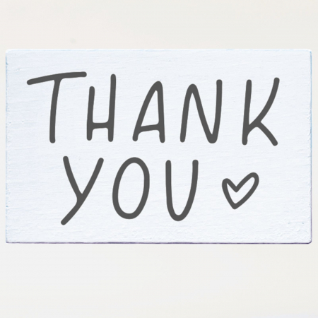 Stampile personalizate - Stampila Thank you, 53x33mm, May&Berry pentru hobby, art&craft, activitati copii