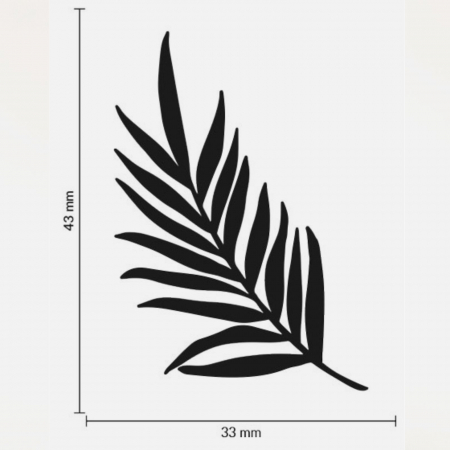 Stampila Ramura bambus, 43x33mm, May&Berry pentru hobby, art&craft, activitati copii [2]