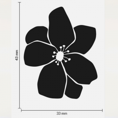 Stampila Anemona inflorita, 43x33mm, May&Berry pentru hobby, art&craft, activitati copii [2]
