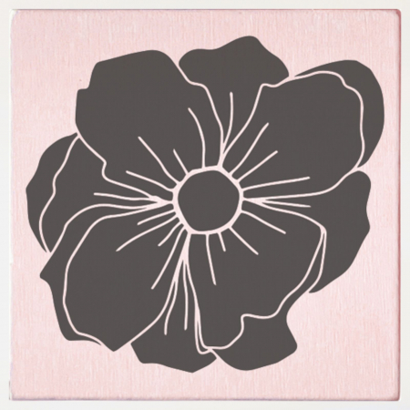 Stampile personalizate - Stampila Floare de lalea, 43x43mm, May&Berry pentru hobby, art&craft, activitati copii