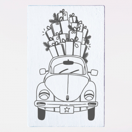 Stampile personalizate - Stampila Masina cu cadouri, 53x33mm, May&Berry pentru hobby, art&craft, activitati copii