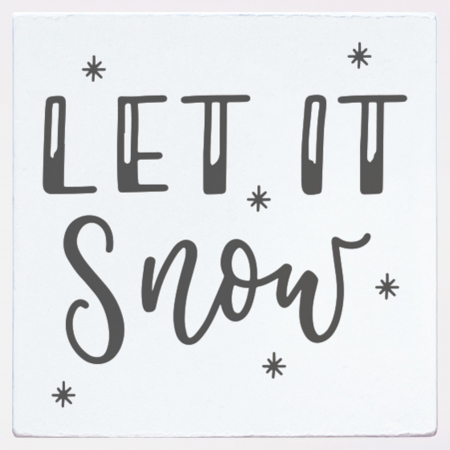Stampile personalizate - Stampila Let it Snow, 43x43mm, May&Berry pentru hobby, art&craft, activitati copii