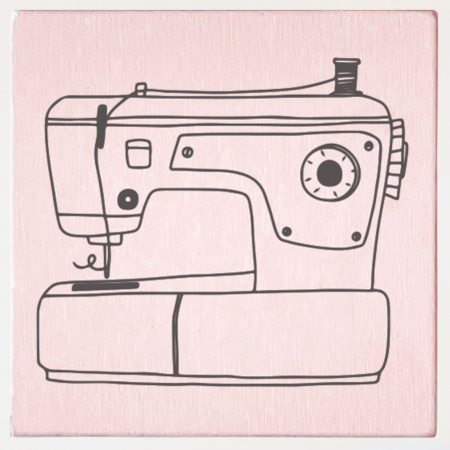 Stampile personalizate - Stampila Masina de cusut, 43x43mm, May&Berry pentru hobby, art&craft, activitati copii