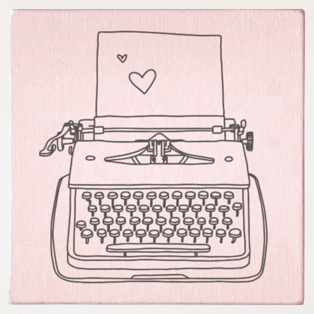 Stampile personalizate - Stampila Masina de scris,  43x43mm, May&Berry pentru hobby, art&craft, activitati copii