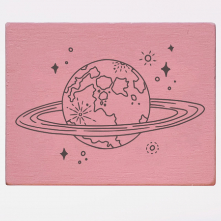 Stampile personalizate - Stampila Planeta Saturn, 43x33mm, May&Berry pentru hobby, art&craft, activitati copii